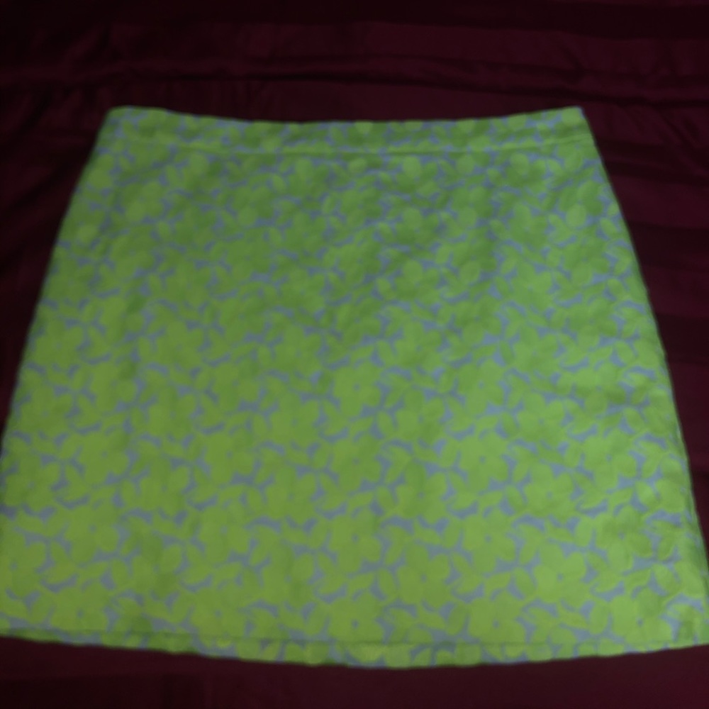J Crew Yellow Mini Skirt Size 12